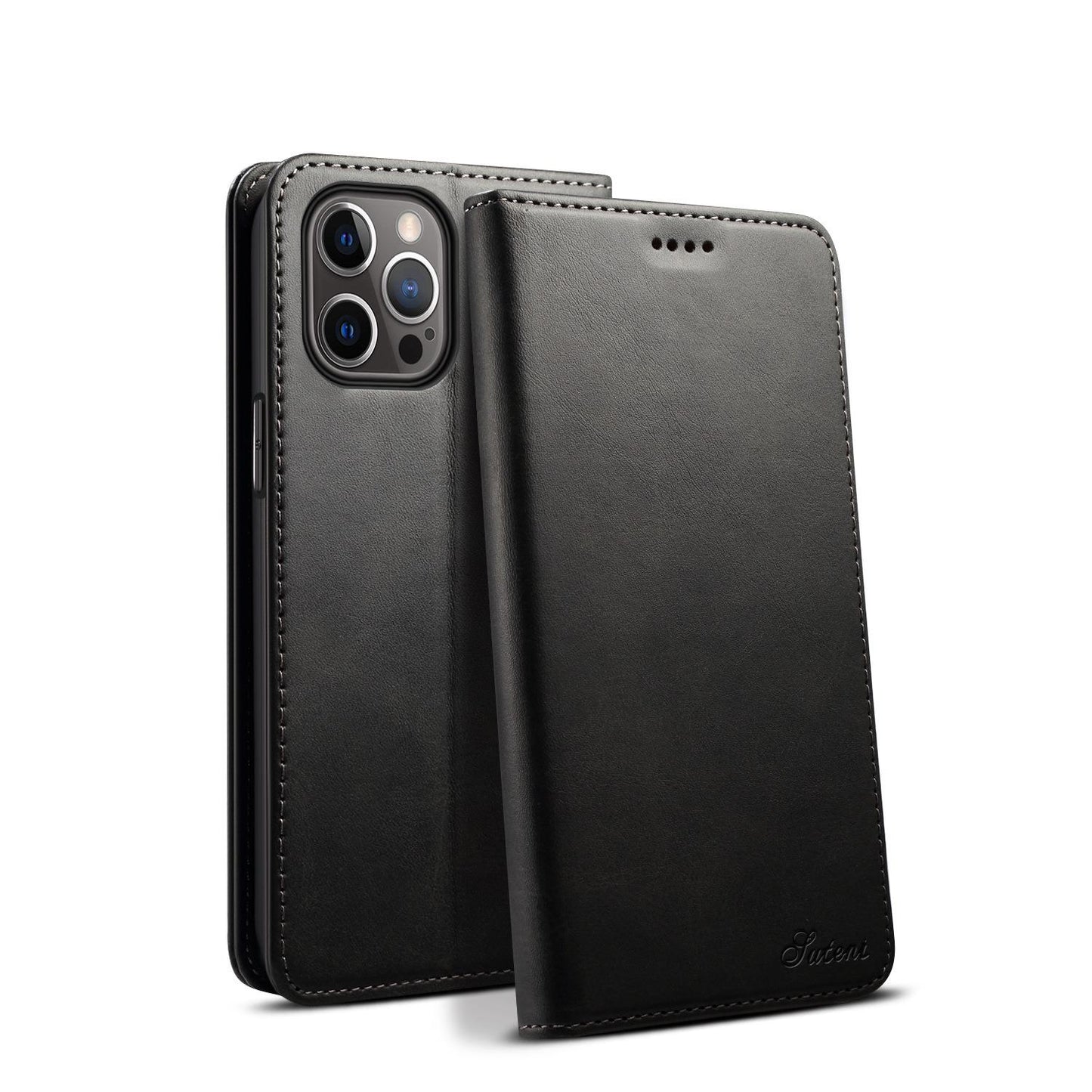 For iPhone 16ProMax 16 15 14 13 12 11 X/XS XR XSMax Phone Case, Smooth Surface Flip Wallet Case For Women Men Durable Faux Card Slot Leather Kickstand Magnetic Clasp Shockproof Phone Case