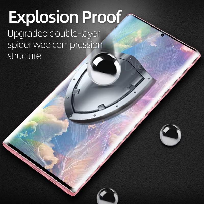 1pc/2pcs HD/Matte Full Coverage Fingerprint Unlock Anti-Broken Ceramic Soft Film For Samsung S25 S24 S23 S22 S21 S20 S10 S9 S8 Note20 10 Screen Protector with Free Installation Tool