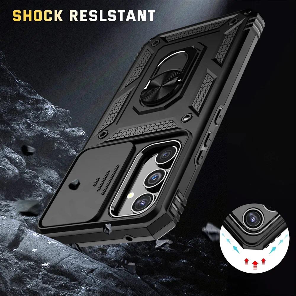 Heavy Duty Protection Magnetic Kickstand Case For Samsung Galaxy A54 A34  A14 S23 S22 S21 Ultra Plus FE Kickstand with Camera Protection Rugged Military-Grade Drop Cover