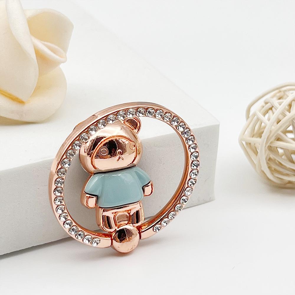 Phone Case Mouse Head Plating Bear Teddy Ring Small Phone Stands