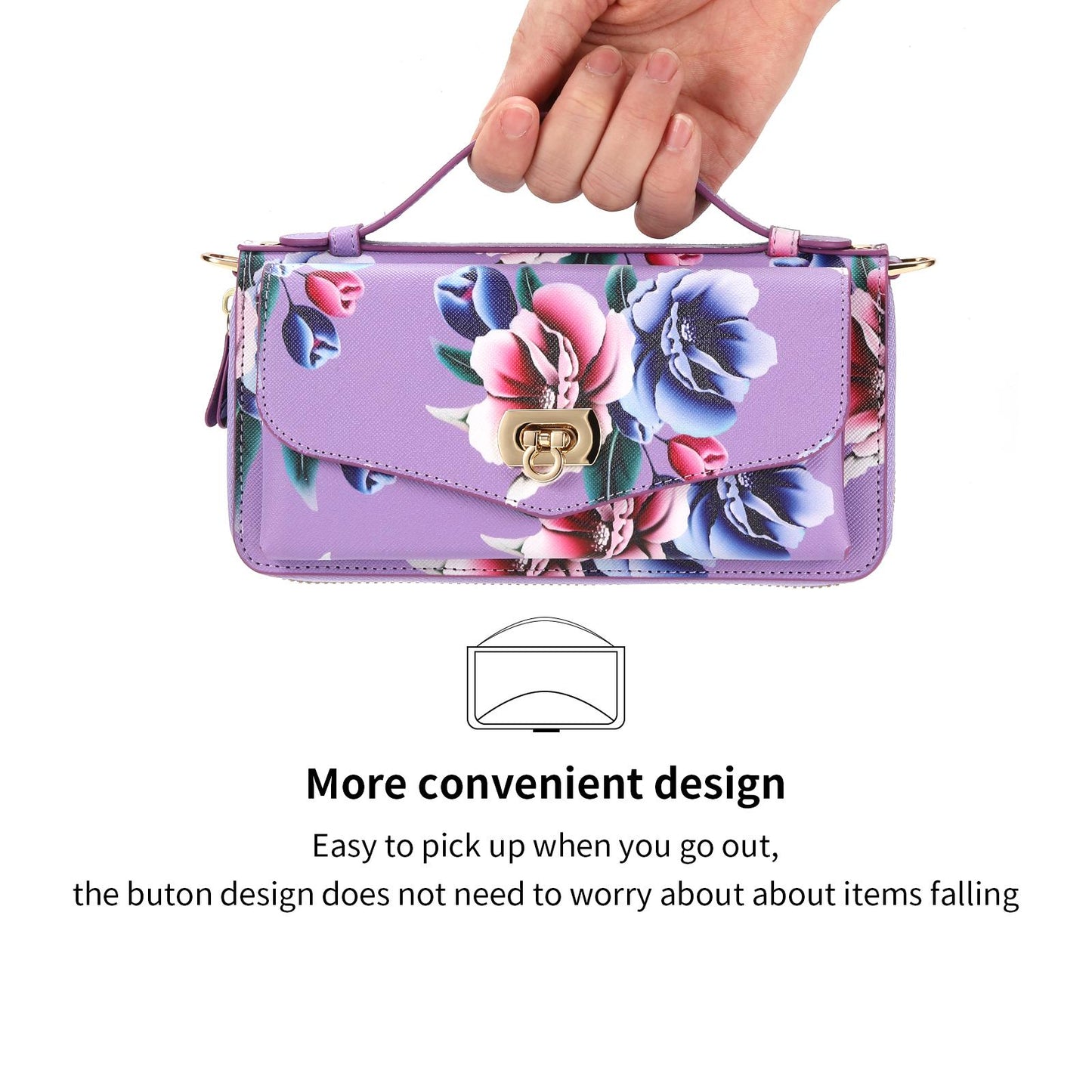 Flower Leather Magnetic Wallet Upgrade Hand Strap Phone Case For Samsung Galaxy S23 Ultra S22 Plus Note 20 Ultra Multifunction Zipper Business Split Cover POLA 001