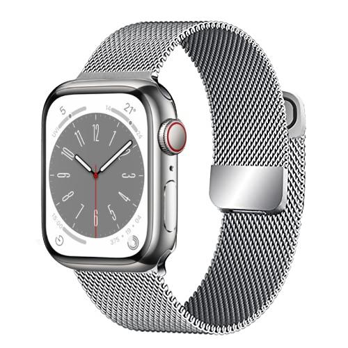 Milanese Loop Band for Apple watch Ultra 8 7 6 5 4 SE 45mm 49mm 44mm 41mm 40mm Metal Magnetic Double Section Strap iWatch 3 42mm