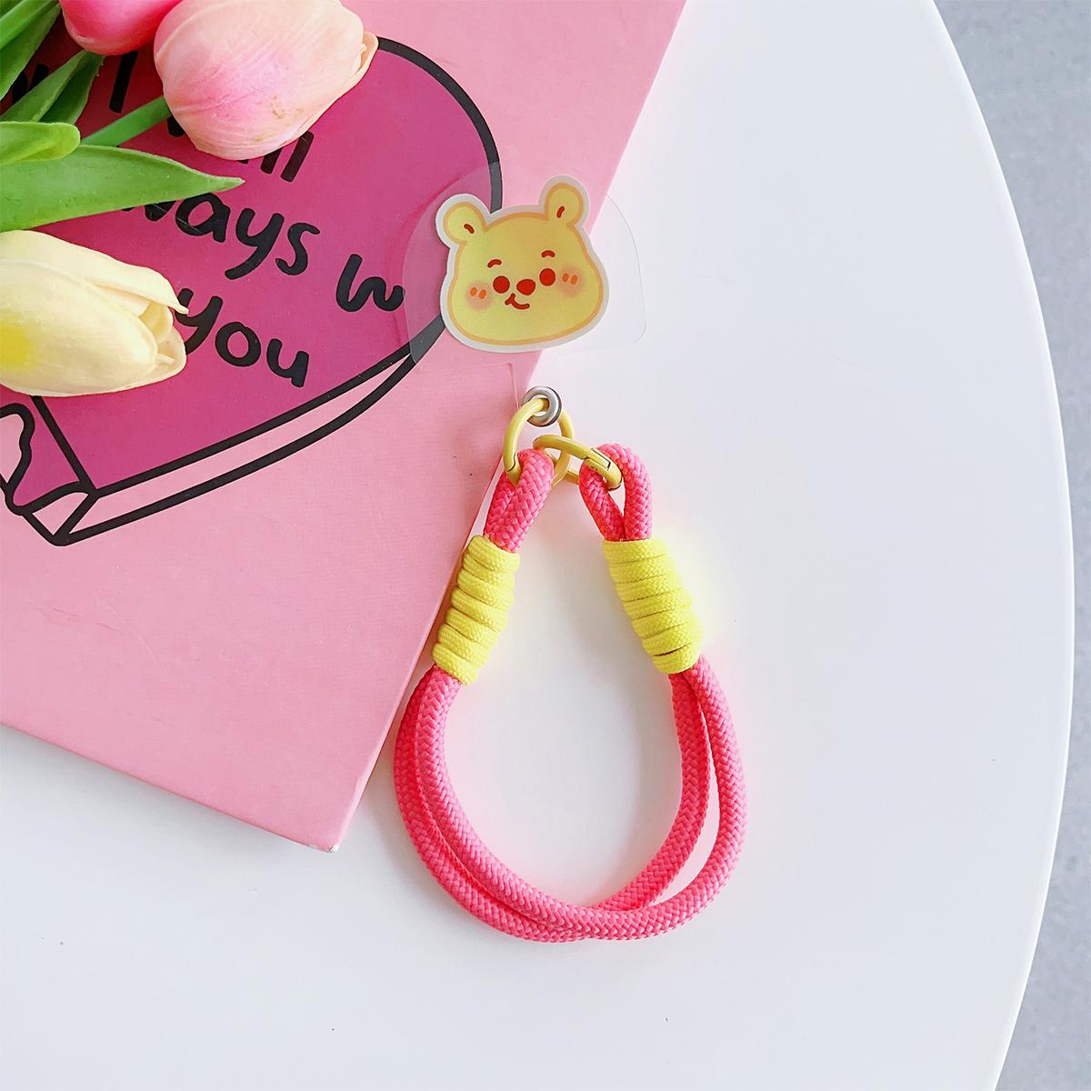 New Cartoon Phone Lanyard, For iPhone Wristband, Colorful Cartoon Lanyard, Safety Card Anti-drop Rope
