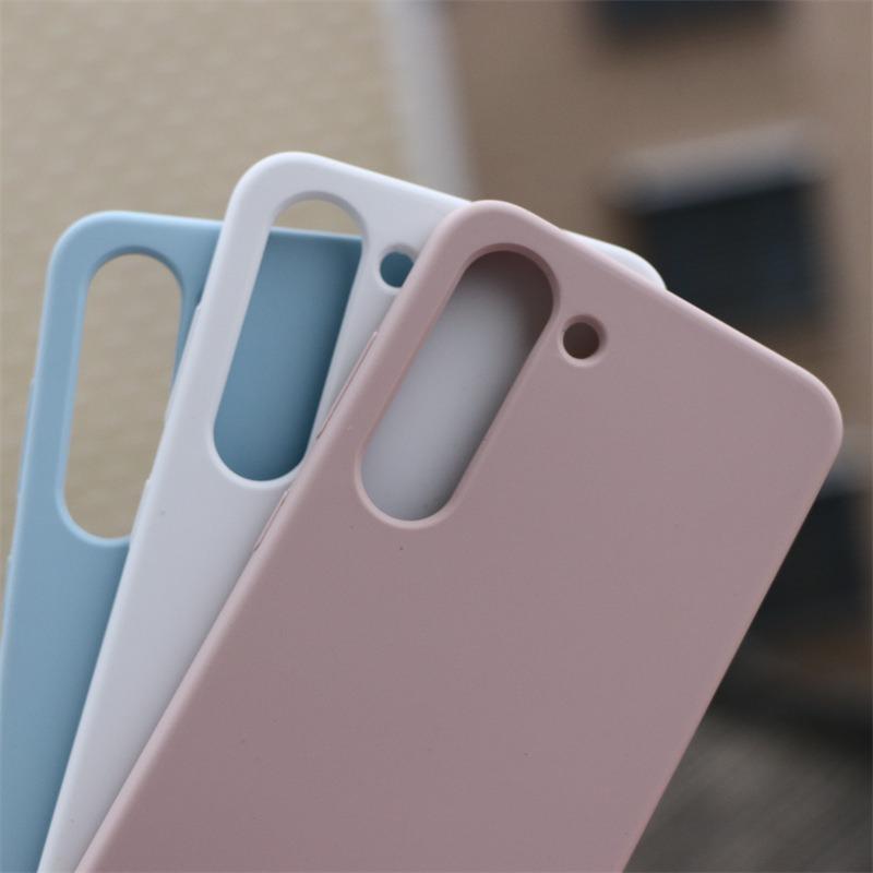 Luxury Liquid Silicone Phone Case For Samsung S25Ultra S24FE S25 S24 S23 S22 S21 Note20, Soft Silicone Shockproof Phone Case With Microfiber Lining