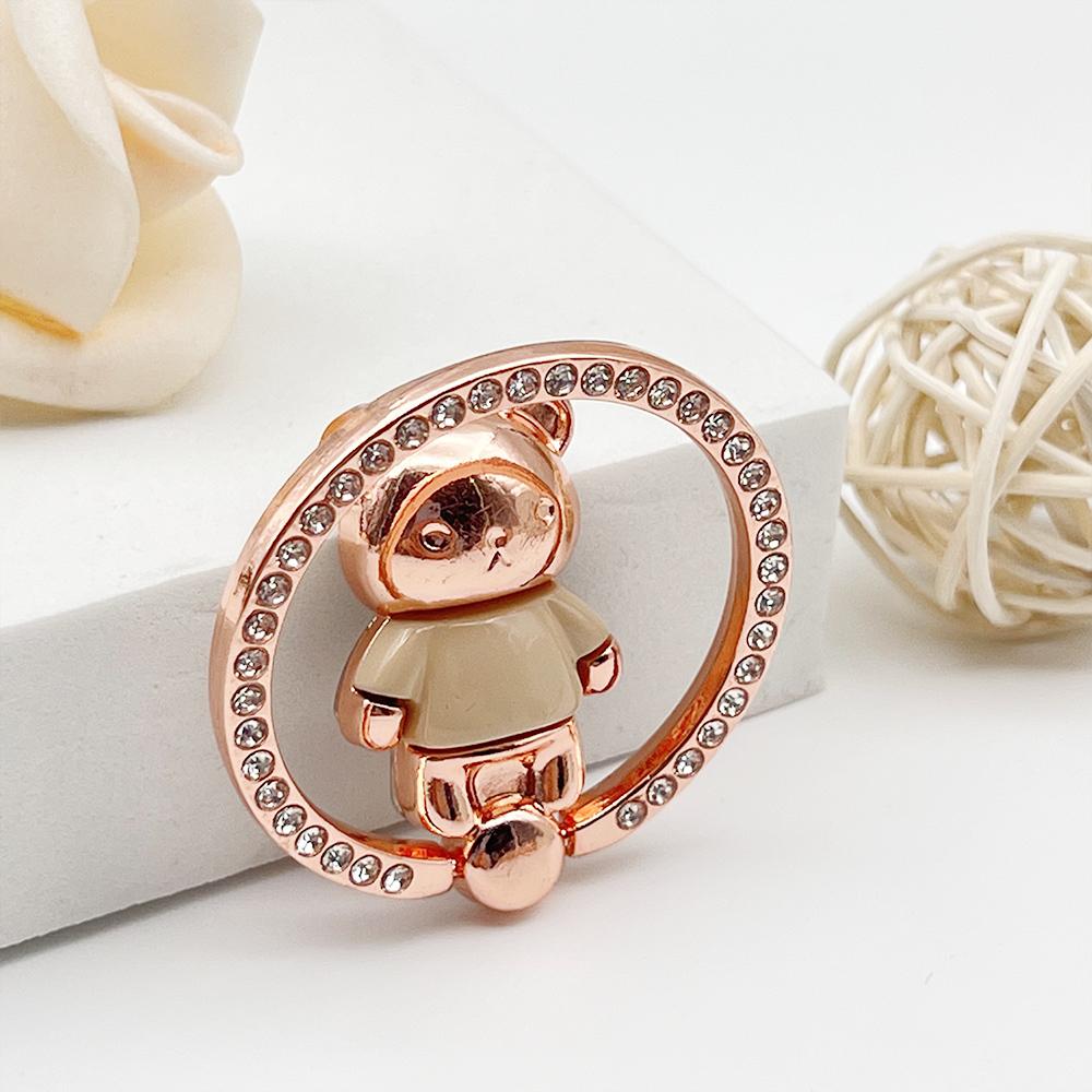 Phone Case Mouse Head Plating Bear Teddy Ring Small Phone Stands