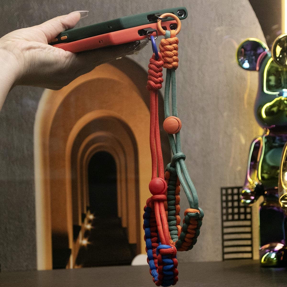 Luxury Matte Clear Support Magnetic With Adjustable Woven Strap For Samsung A13 A14 A15 A24 A25 A33 A34 A35 A52 A53 A54 A55