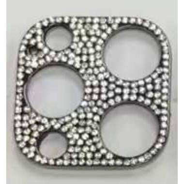 Metal Camera Lens Protector With Rhinestone, Scratchproof Protector For iPhone 16 15 14 13 12 Pro Max