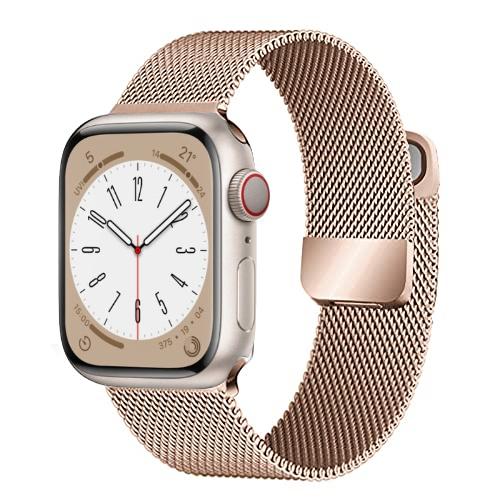 Milanese Loop Band for Apple watch Ultra 8 7 6 5 4 SE 45mm 49mm 44mm 41mm 40mm Metal Magnetic Double Section Strap iWatch 3 42mm
