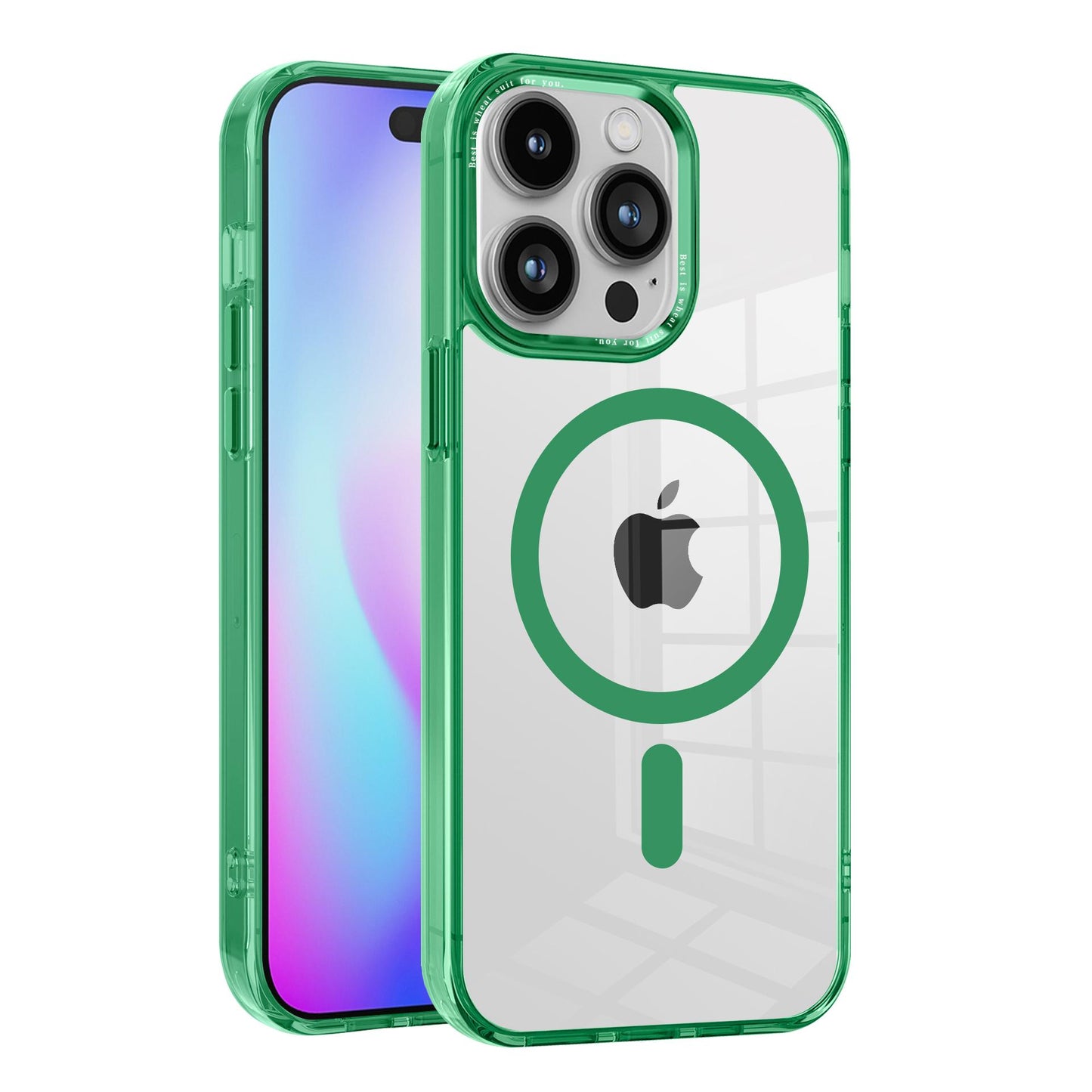 For iPhone 16 15 14 13 12 Plus Pro Max Case, Compatible with MagSafe, All Inclusive Protection, Clear Magnetic Phone Case
