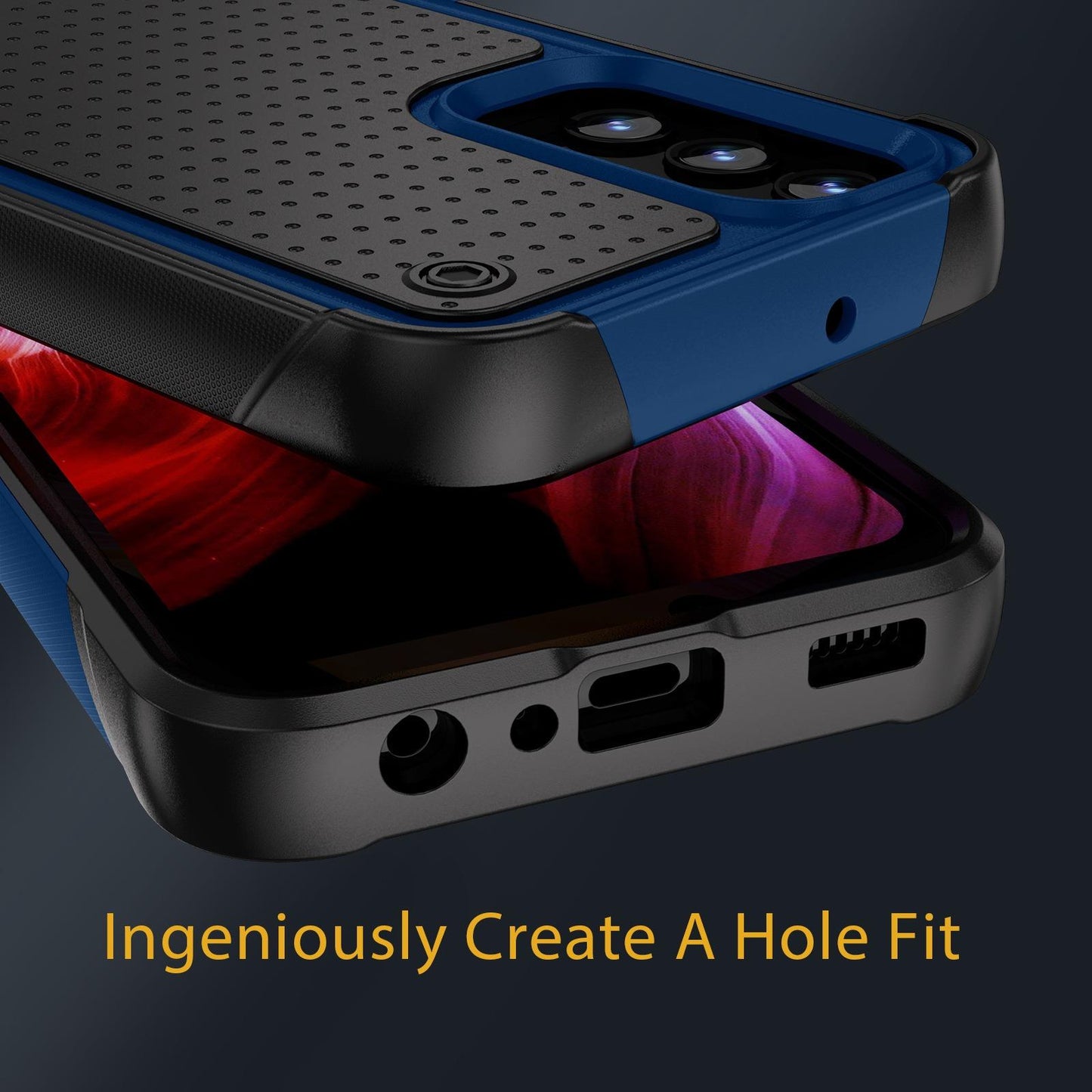 Anti-Dust Fall Heavy Duty Protection Shockproof Phone Case for Samsung S25Ultra S24 S23FE S23 S22 A14 A15 A54 A53 Hard Full Cover