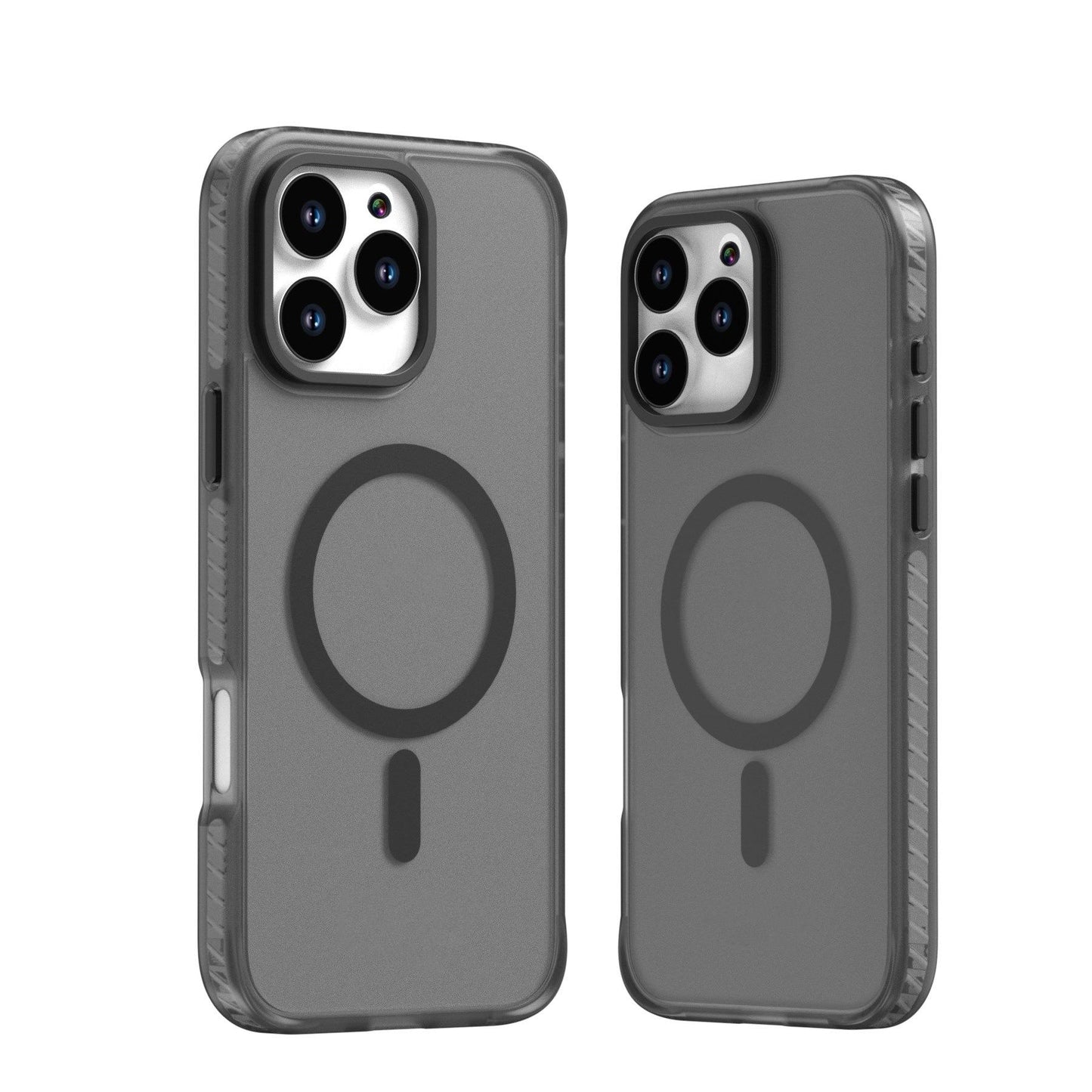 Two-Tune Matte Skin Friendly Strong Magnetic For Magsafe Phone Case For iPhone 16 15 14 13 Pro Max Plus Metal Frame Acrylic Shockproof Bumper Hard Cover