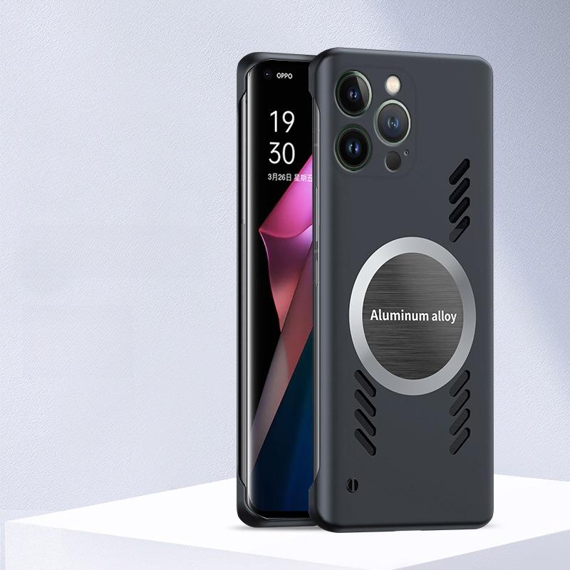 For iPhone 16ProMax 16 15 14 13 12 11 Plus Pro Max X/XS XR XSMax Phone Case, Matte Cooling Magnetic PC Frameless Ultra Slim, Full Camera Cover Protection Hard Cover