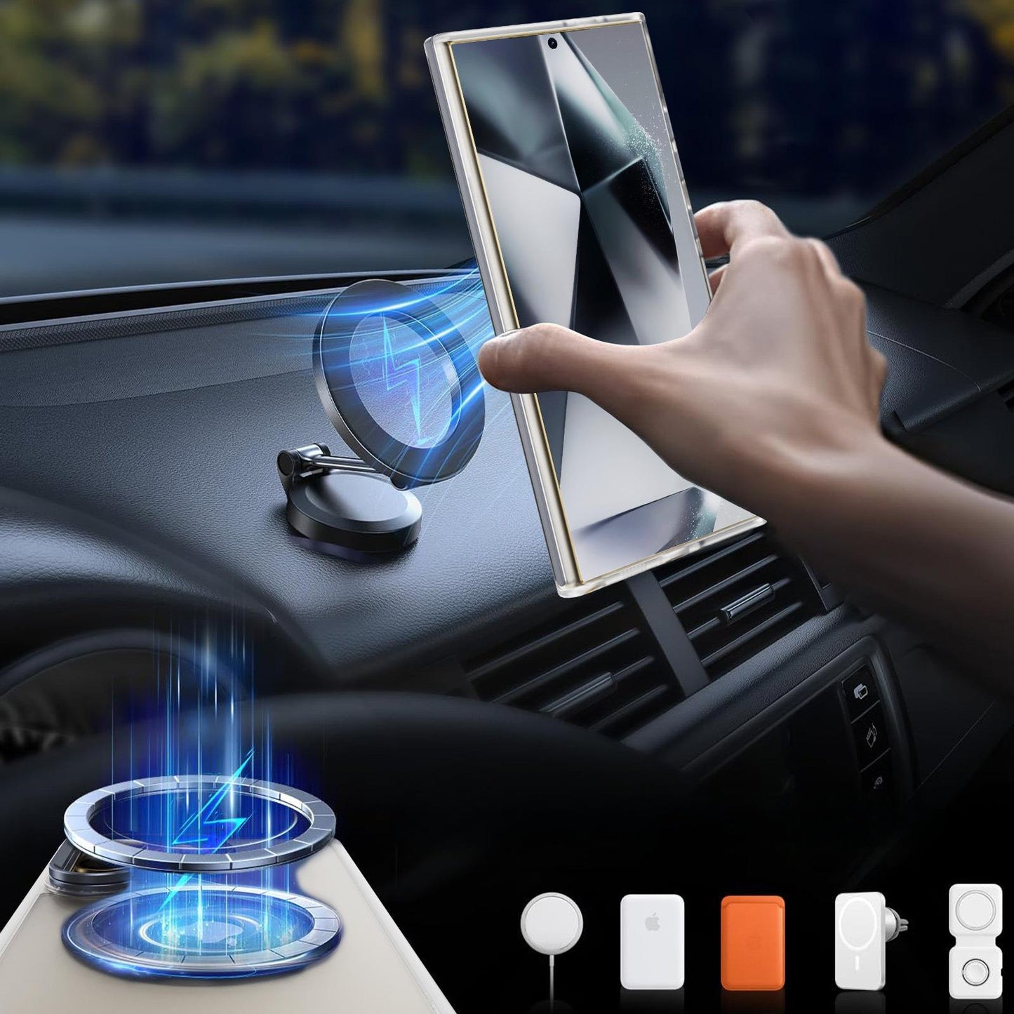 Matte Transparent Anti-Dust Anti-Fall Bumper Shockproof Strong Magnetic Phone Case With Metal Camera Kickstand for Samsung S25Ultra S24 S23FE S23 A14 A15 A25 A35 A54 Bumper Hard Cover