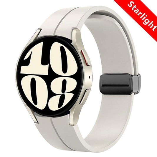 Silicone Band for Samsung Galaxy Watch 6 Classic Strap 47mm 43mm 44mm 40mm Magnetic Buckle Galaxy Watch