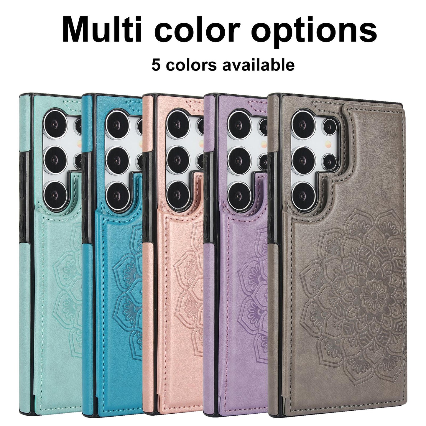 Flip Leather Phone Case for Samsung Galaxy S23 FE S24 Ultra S22 S21 Plus A15 A14 A54 A13 A33 A53 4G 5G Wallet With Card Holder Cover