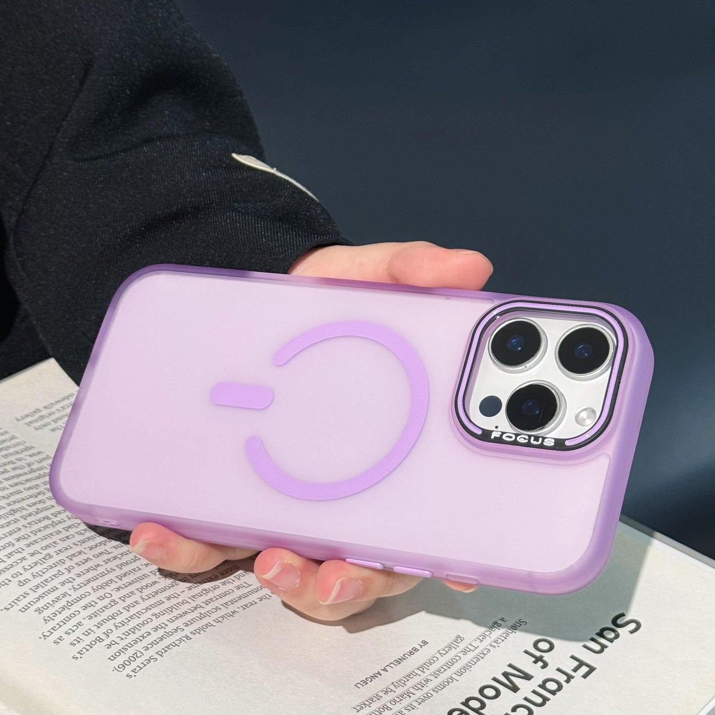 Matte PC Transparent Magnetic Len Protection Shockproof Phone Case For iPhone 16ProMax 15 14 13 12 11 Clear Skin Feel Hard Full Cover