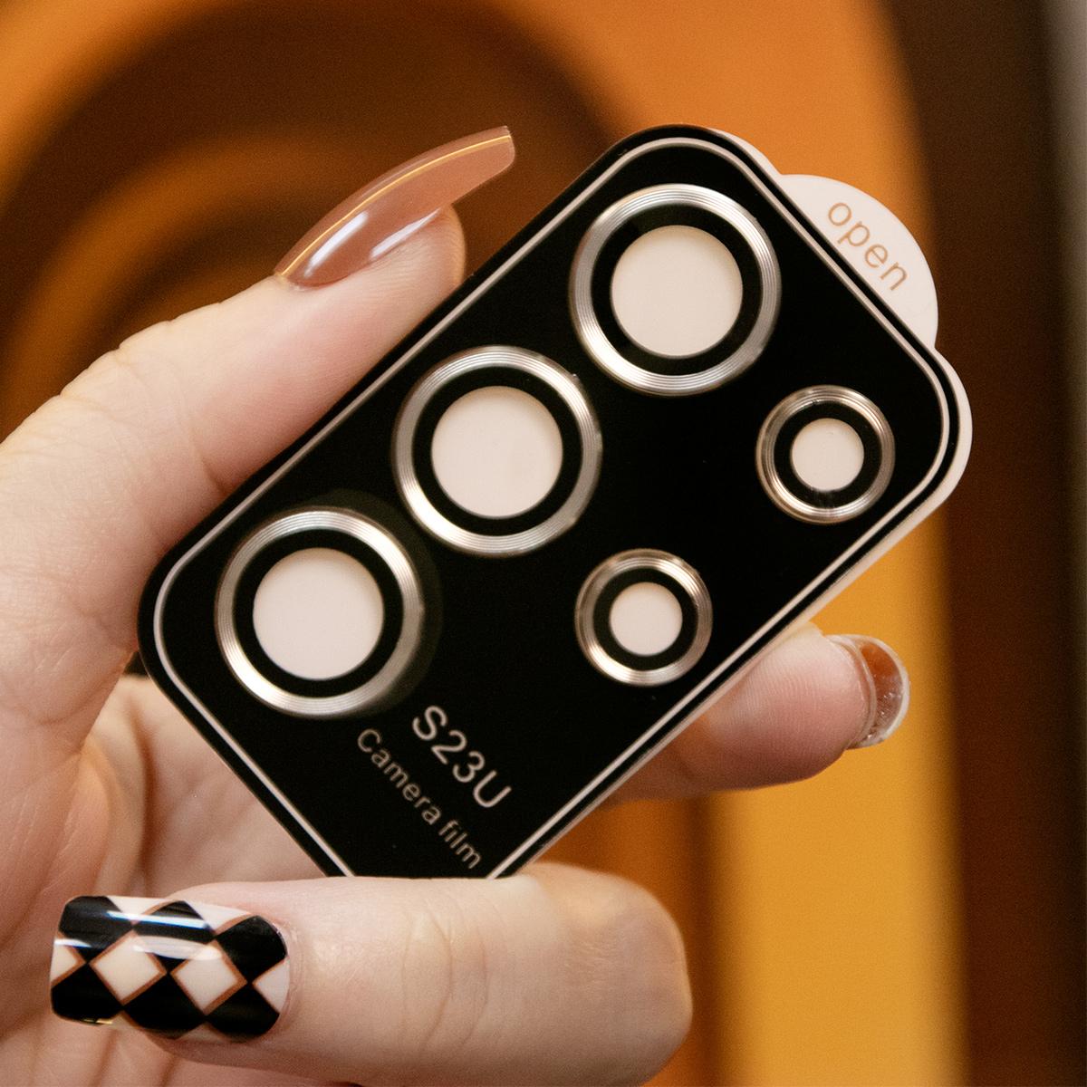 Camera Lens Protector Aluminum Alloy Metal Tempered Glass Camera Film For Samsung S25Ultra S25 S25Plus S24 Ultra S24FE
