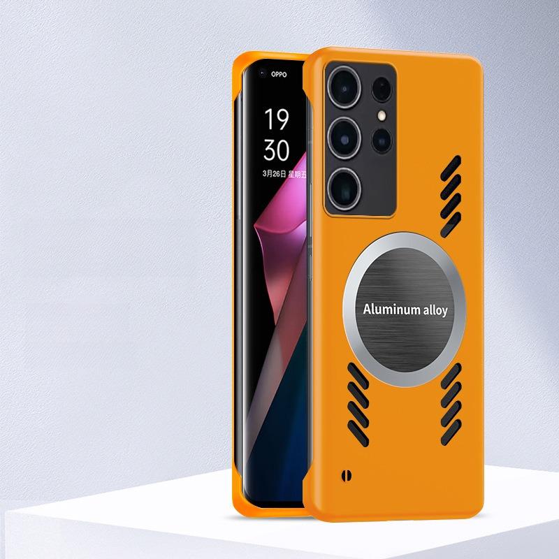For Samsung S25Ultra S25 S24 S23 S22 S21 Plus Ultra Phone Case, Matte Cooling Magnetic PC Frameless Ultra Slim, Full Camera Cover Protection Hard Cover
