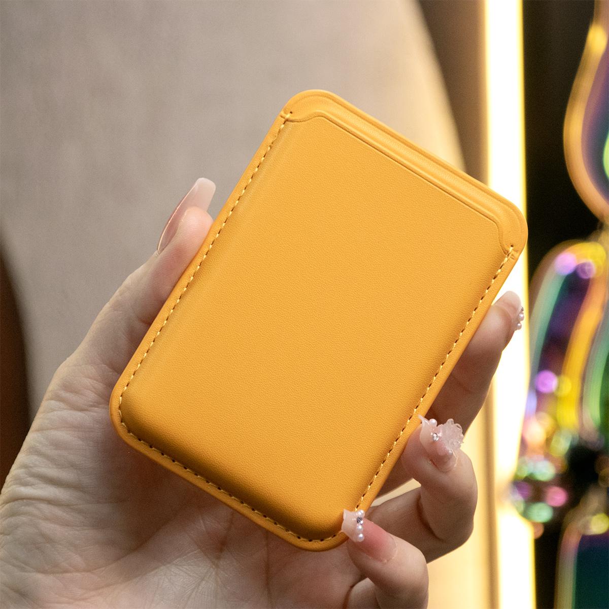 For Magsafe Magnetic Leather Slot Card Holder Wallet Case For iPhone 16 15 14 Pro Max 13 12 For Samsung S24 S23 Ultra Accessories