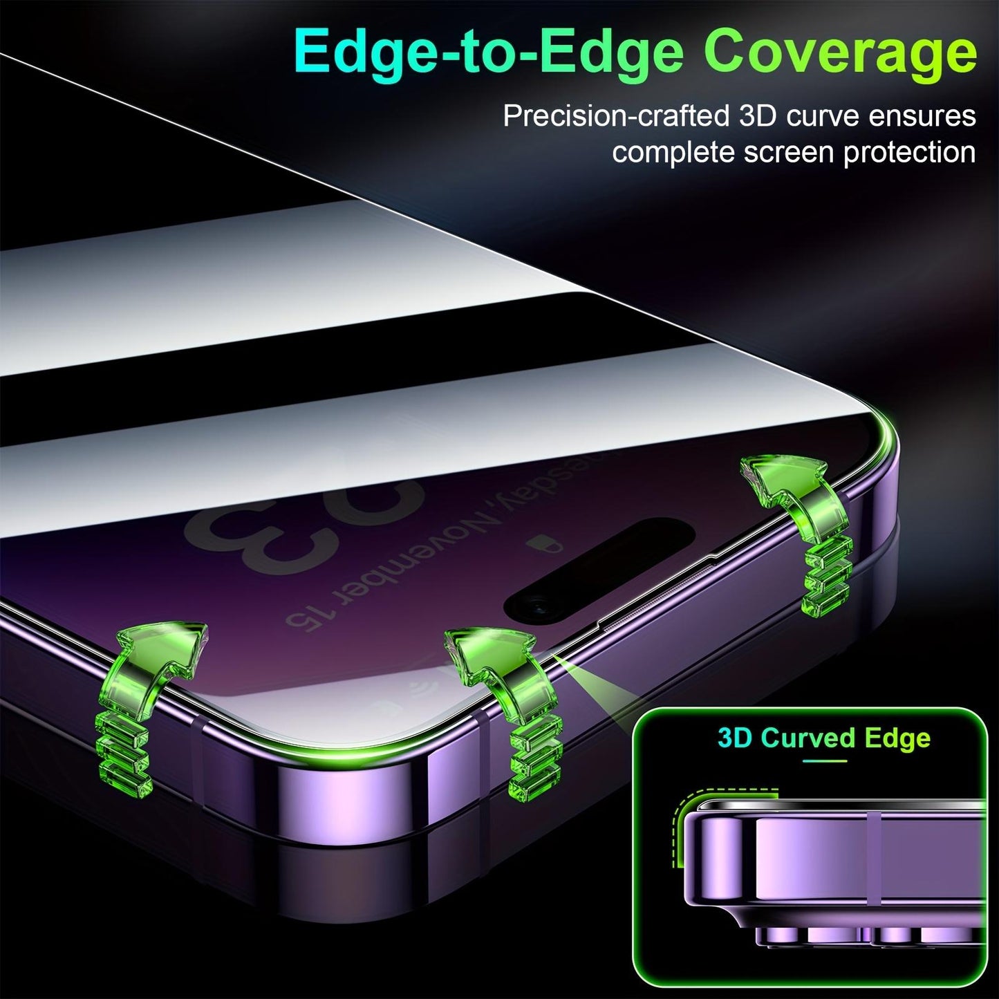 2Pcs 360 Anti-spy For IPhone 16 15 Pro Max Privacy Screen Protector Tempered Glass, 9H Hardness For iPhone 15 14 13 12 11 Pro Max XR XSMax XS