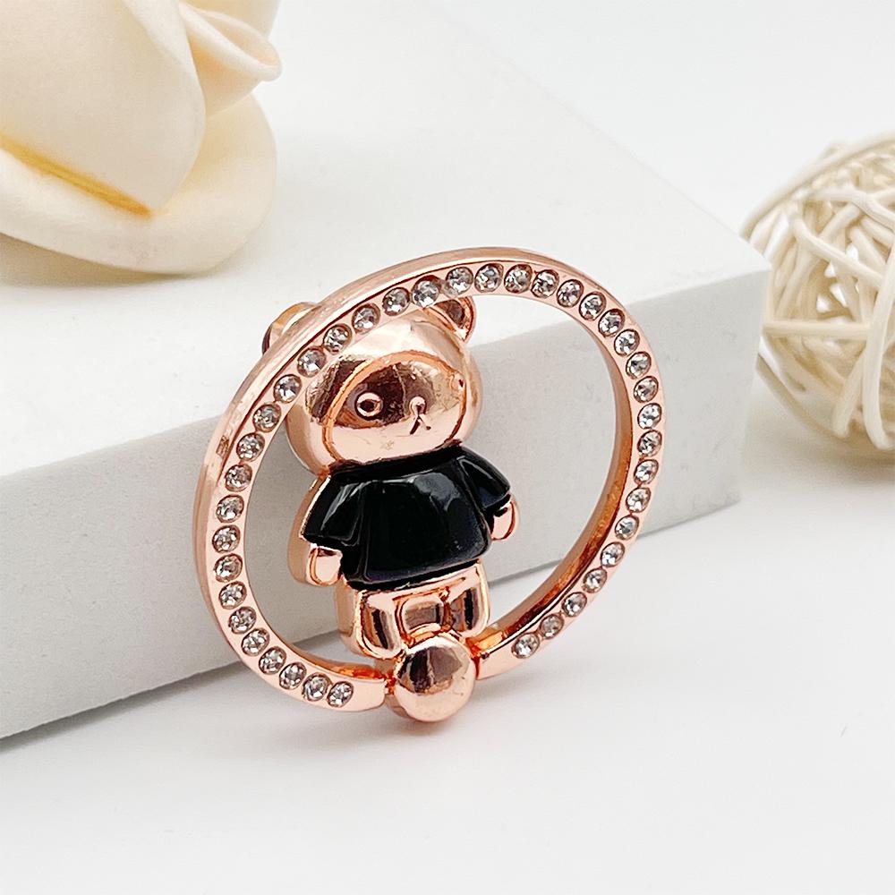 Phone Case Mouse Head Plating Bear Teddy Ring Small Phone Stands