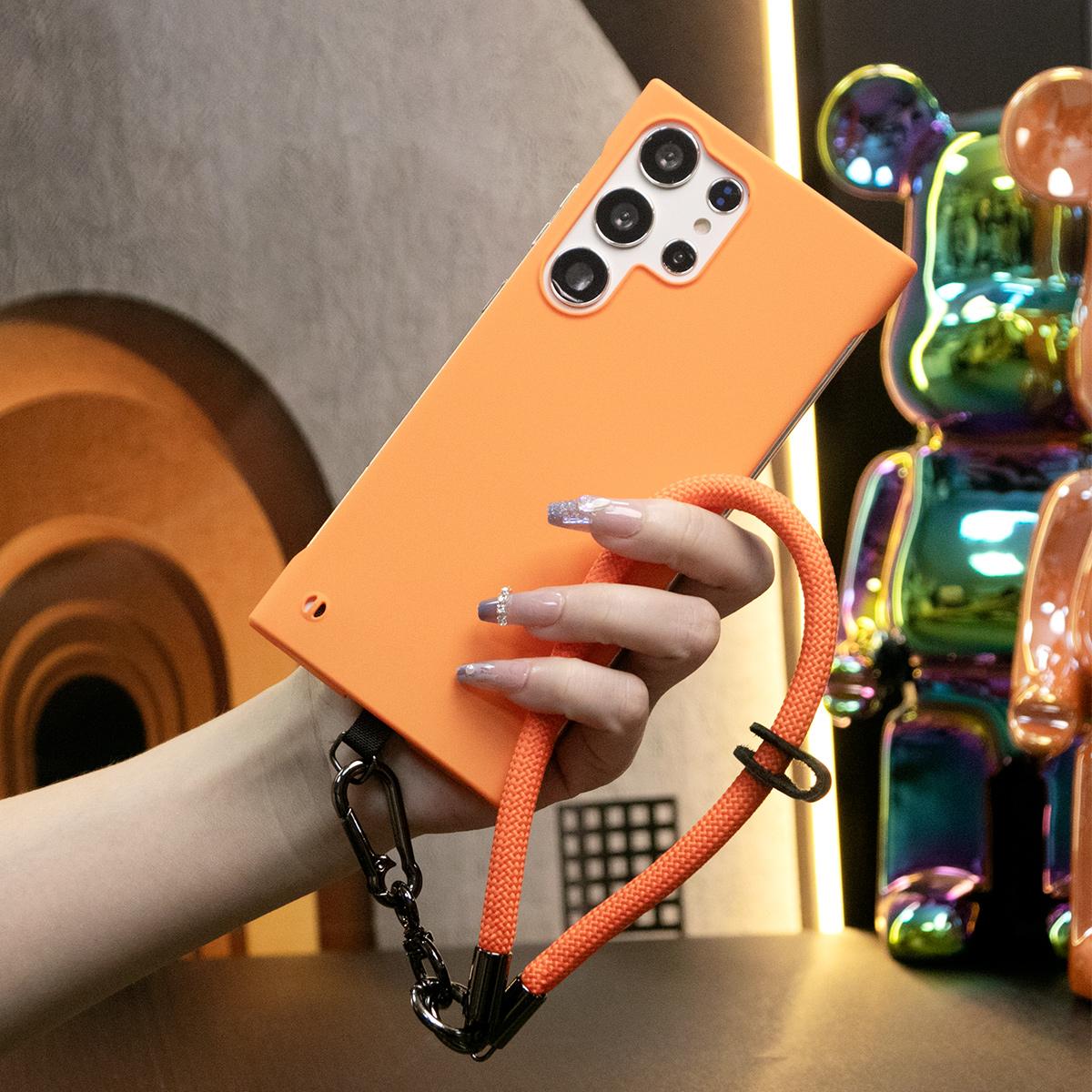 Ultra Thin Frameless Case with Multifunctional Climbing Rope For Samsung Galaxy S24 S23 S22 Note20 Ultra Plus FE Hard Back Cover