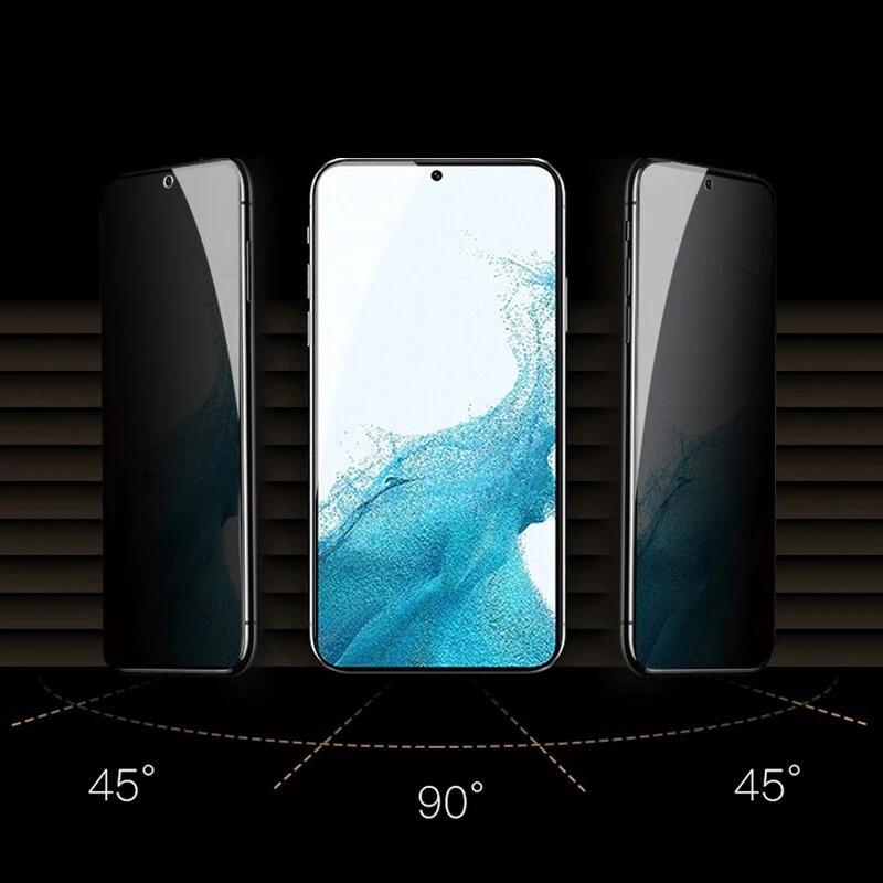 3D Privacy Full Cover Glass Screen Protector Tempered Films For Samsung S24 S23 S21 Ultra S20 Plus Note 20 Ultra S22 Ultra 5G Note10 S10 A05 A14 A15 A25 A34 A35 A54 A55 A73
