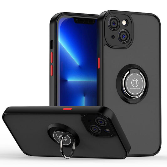 For iPhone 16 15 14 13 12 11 Pro Max Anti Drop Stand Frosted Protective Case Shockproof Matte Hard Back Cover