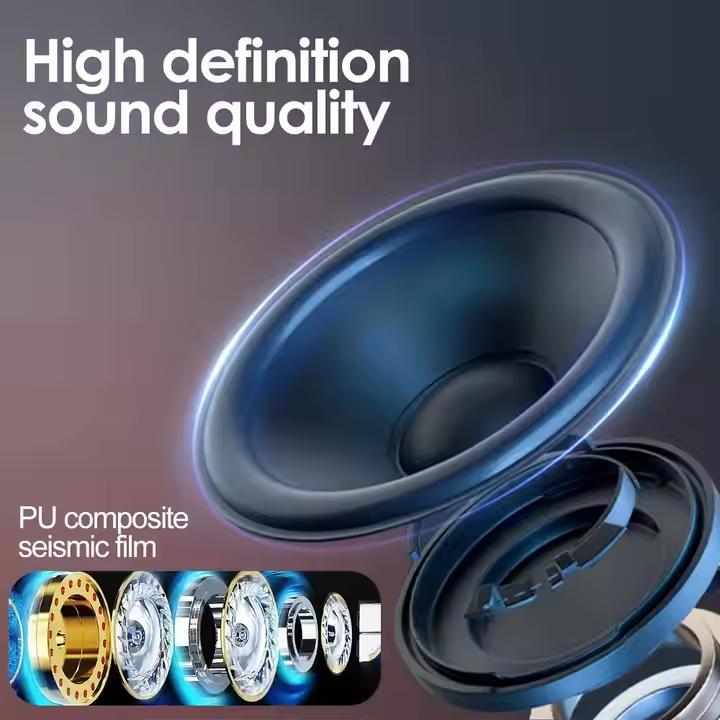 Wireless Earphone Bluetooth Bone Conduction Headphones Ear Hook LED Display Surround Sound
