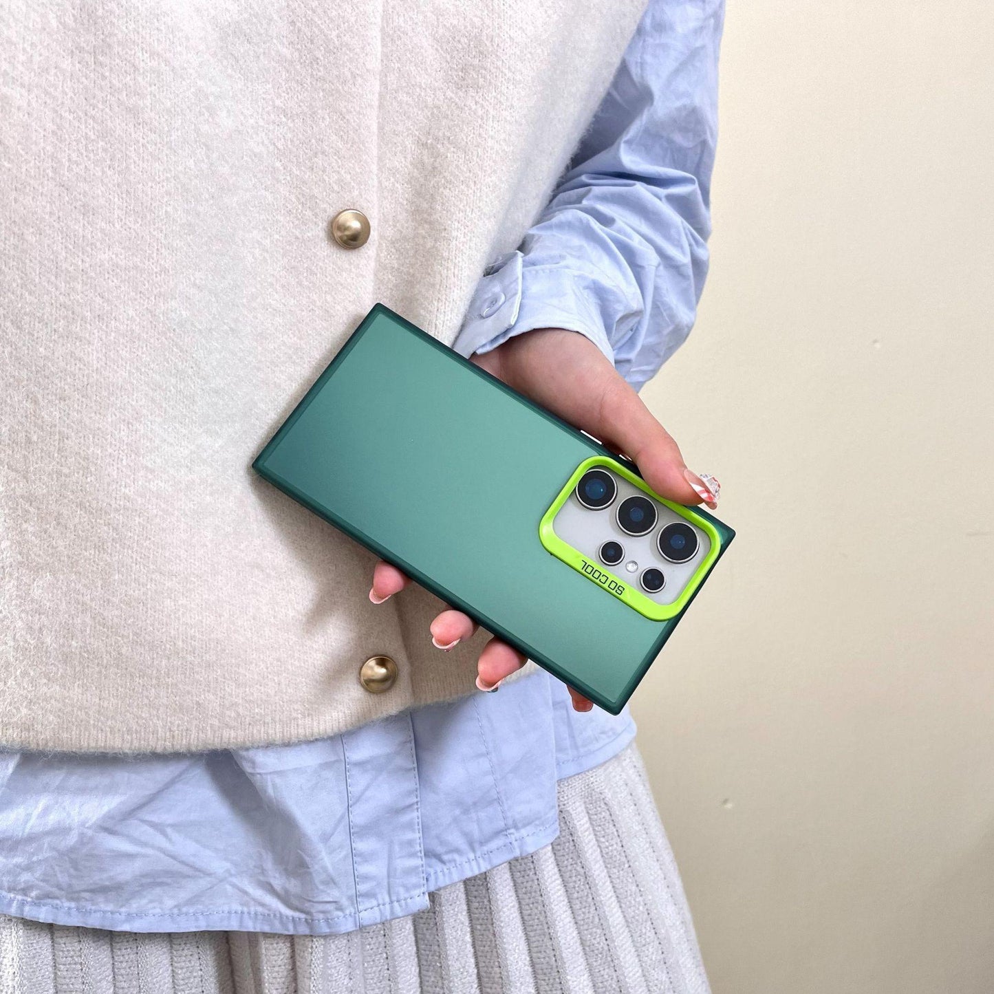 Colorful Acrylic Shiny Side Plating Slim Phone Case For Samsung S25 S24 S23 S22 S21 Note20 A15 A16 A25 A26 A35 A36 A54 A55 A56 Shockproof Hard Full Cover