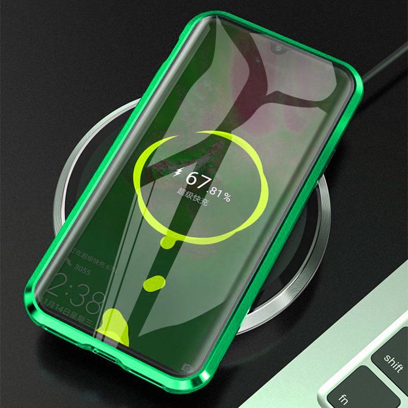 Anti Spy Privacy Magnetic Double Sided Full Cover Glass Case For Samsung Galaxy S24 S24Plus S24Ultra S23 S23Plus S23Ultra S22 S21 Anti Peeping Metal Bumper Cover