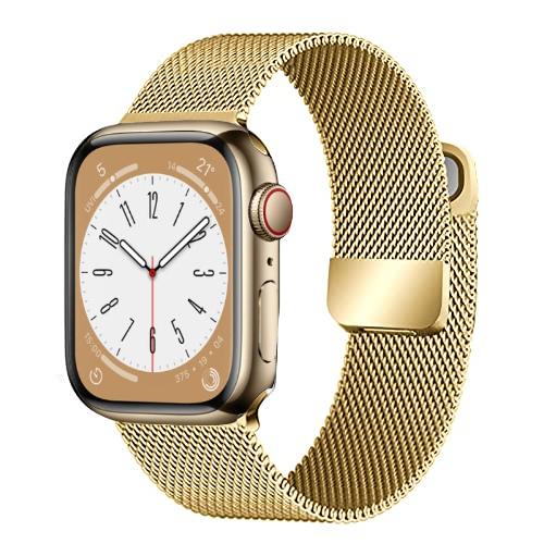 Milanese Loop Band for Apple watch Ultra 8 7 6 5 4 SE 45mm 49mm 44mm 41mm 40mm Metal Magnetic Double Section Strap iWatch 3 42mm