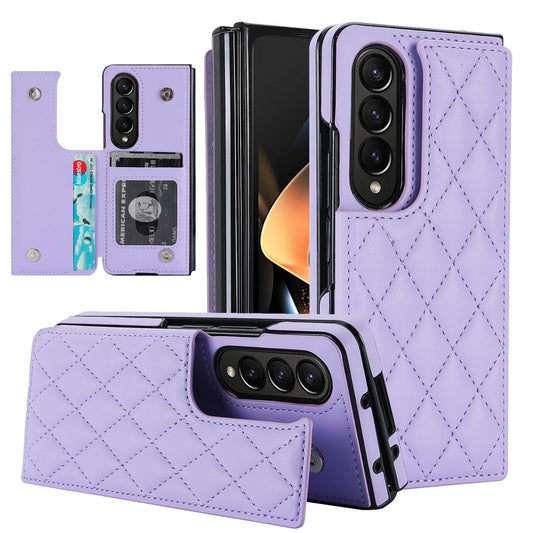 Flip Leather Wallet with Card Phone Case for Samsung Galaxy Z Fold 6 5 4 3 Fold6 Fold5 Fold4 Fold3 5G Soft Protective Back Cover