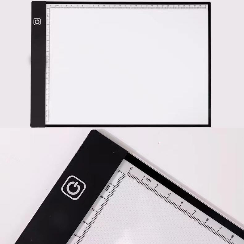 A3/A4/A5 Three Level Dimmable Led Light Pad Copy Drawing Board Pad Tablet Tracing Light Box Eye Protection Easier for Diamond Painting Children's Tools Kids Educational Electronics Writing Learning Pad