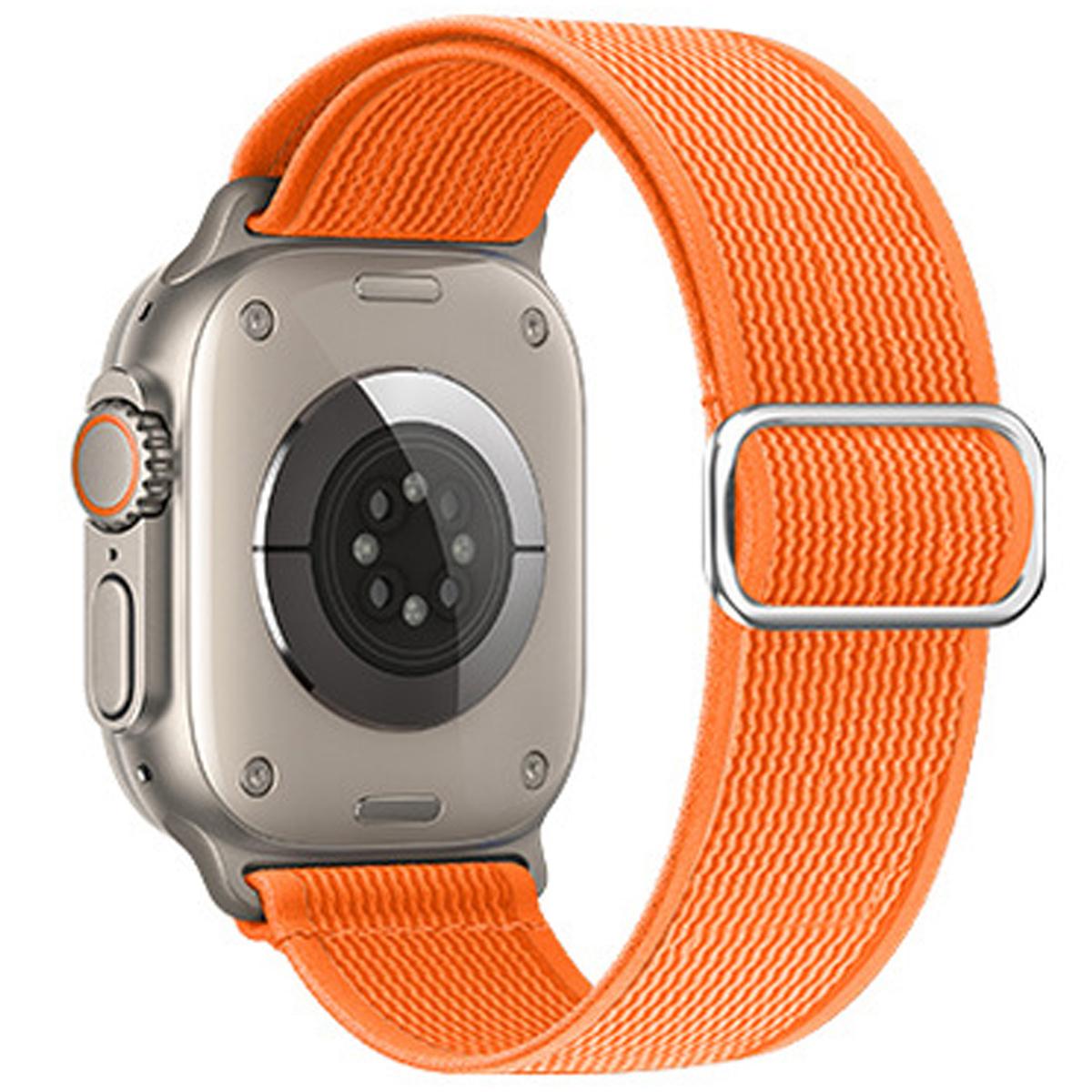 Nylon Woven Elastic Band for Apple Watch 44mm Band 45 42 38 41 Ultra 49mm Link Bracelet for IWatch Series 9 8 7 6 SE 5 4
