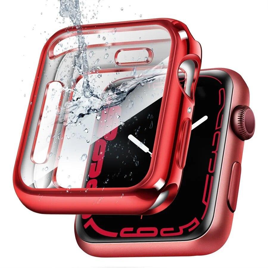 TPU Cover for apple watch case series 9 8 7 6 5 4 3 SE 41mm 45mm 42-44mm-40mm screen protector Accessories for apple watch band