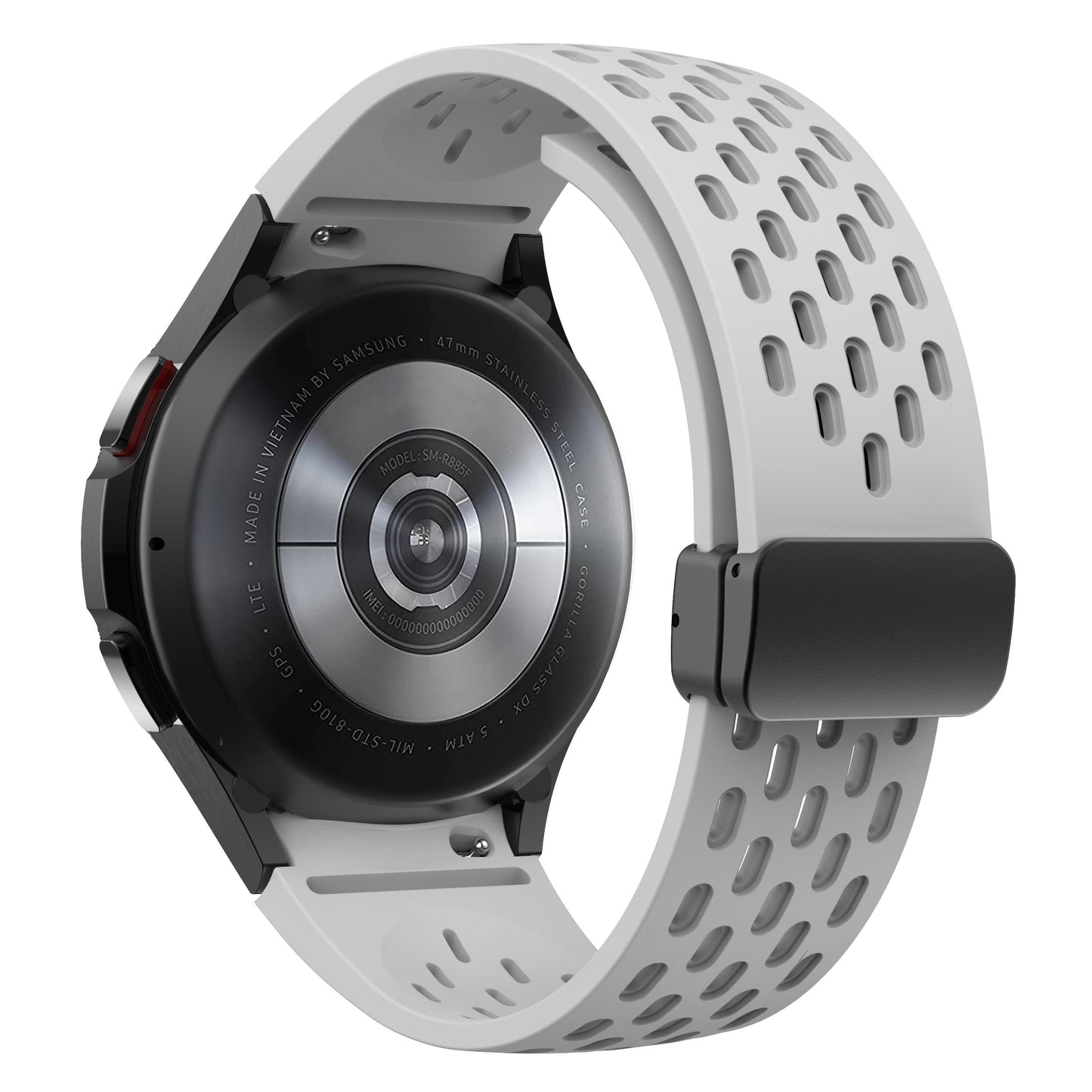 Silicone Strap for Samsung Galaxy Watch 6 5 4 40mm 44mm 5Pro 45mm Magnetic Buckle Band 6 Classic 43mm 47mm No Gaps Bracelet 42mm