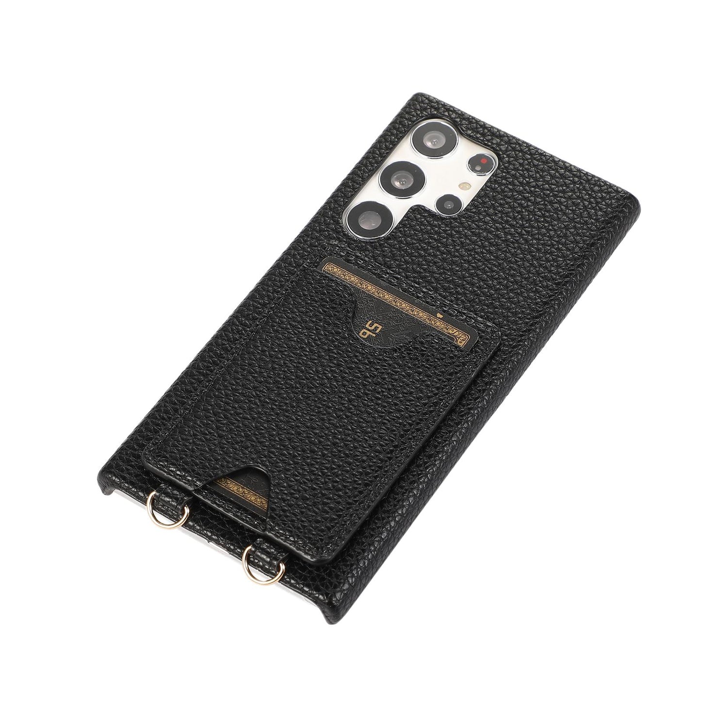 Wallet Case for Samsung S24 S23 Ultra S22 Plus U-shaped Card Holder Lanyard Handbag Crossbody Leather Cover for Samsung A13 A22 A33 A53 A14 A24 A34 A54