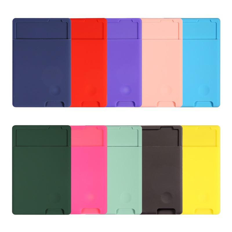 Adhesive Card Bag Slot Card Holder Wallet Case For iPhone 16 15 14 13 12 11 XR X XSMax For Samsung S25 S24 S23 Phone Accessories