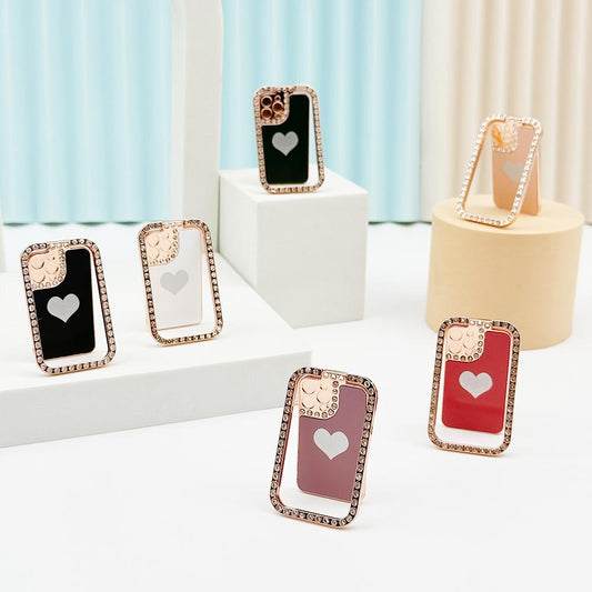 Phone Case Mouse Head Plating Bear Teddy Ring Small Phone Stands