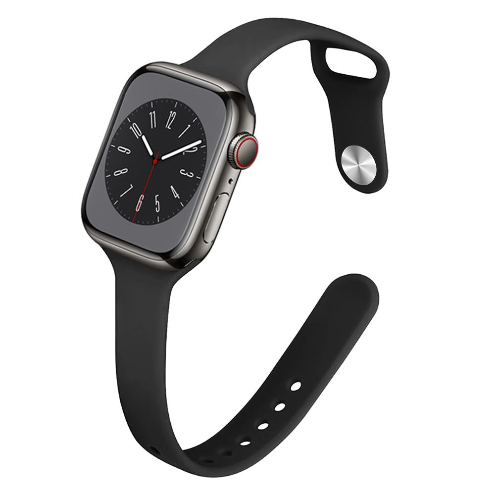Silicone Sport Strap For Apple Watch Band 44mm 40mm 45mm 49mm 41mm 38mm bracelet iwatch series 9 7 6 5 4 se 8 ultra 2