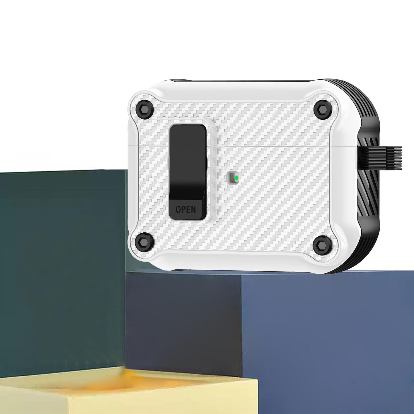 For Airpods Pro 2 Case Carbon Fiber Pattern Elastic Earphone Case Luxury Protective For Airpods 3 Cover