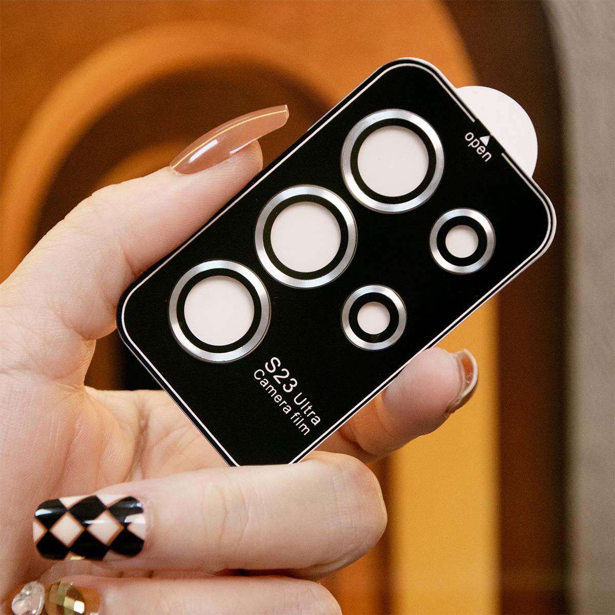 Camera Lens Protector Aluminum Alloy Metal Tempered Glass Camera Film For Samsung S25Ultra S25 S25Plus S24 Ultra S24FE