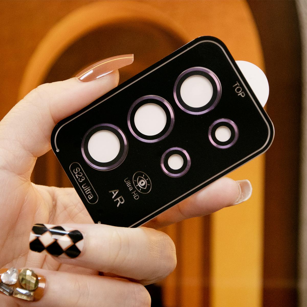 Camera Lens Protector Aluminum Alloy Metal Tempered Glass Camera Film For Samsung S25Ultra S25 S25Plus S24 Ultra S24FE