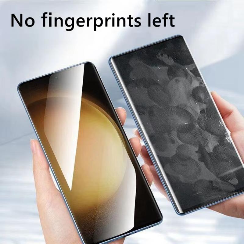1pc/2pcs HD/Matte/Privacy Coverage Fingerprint Unlock Anti-Broken Ceramic Soft Film For Samsung S25Ultra S25 S24 S23 S22 S21 Note20 Screen Protector with Free Installation Tool