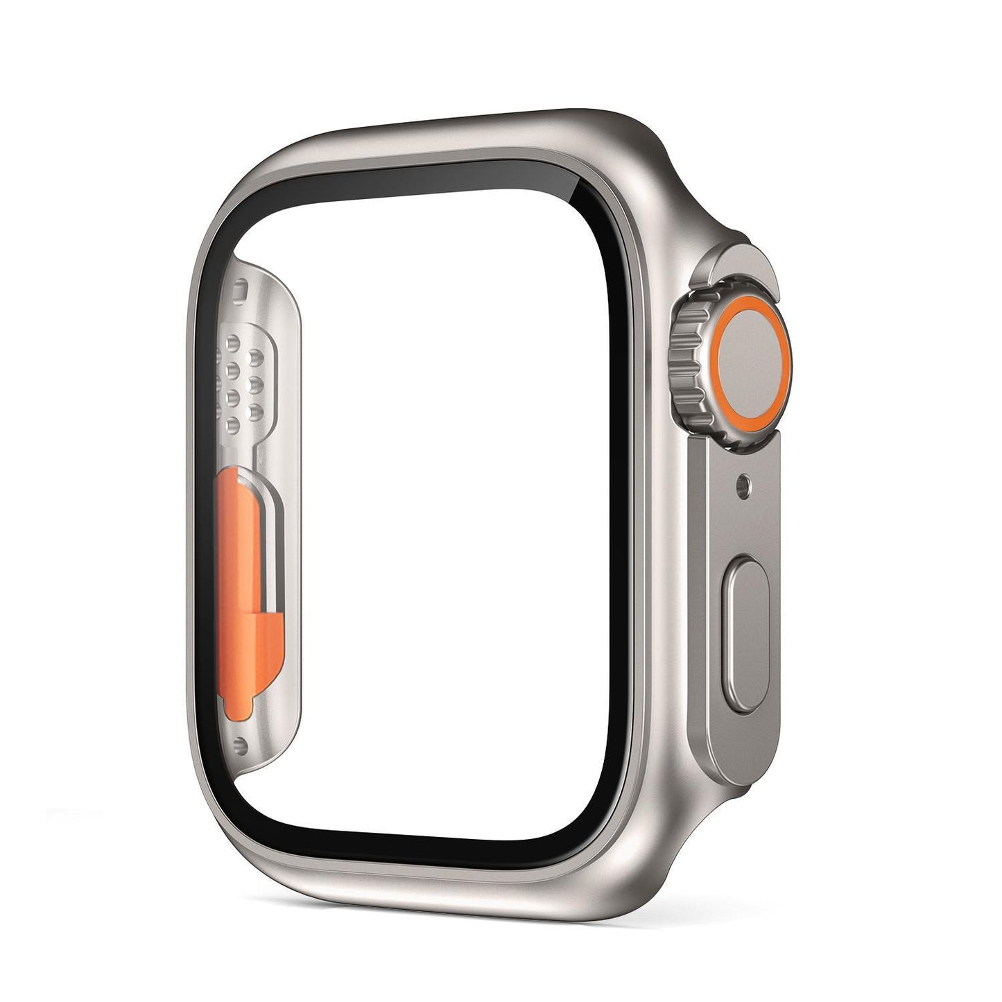 PC Firm Cover for Apple Watch Case 45mm 41mm 44mm 40mm 42mm 38mm Glass Appearance Upgrade ultra iWatch Series 9 8 7 SE SE2 6 5 4