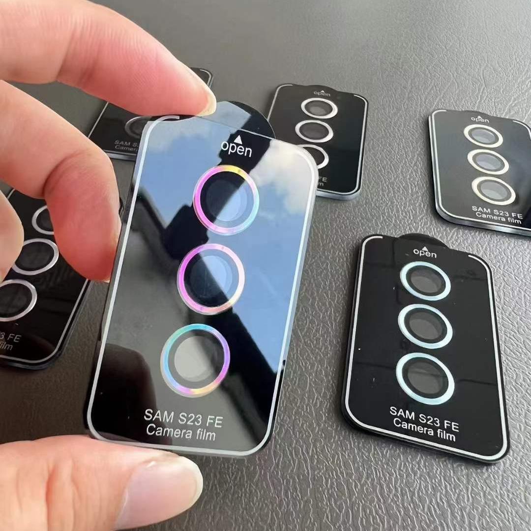 For Samsung Galaxy S24FE S23FE Camera Lens Protector Aluminum Alloy Metal Tempered Glass Camera Film