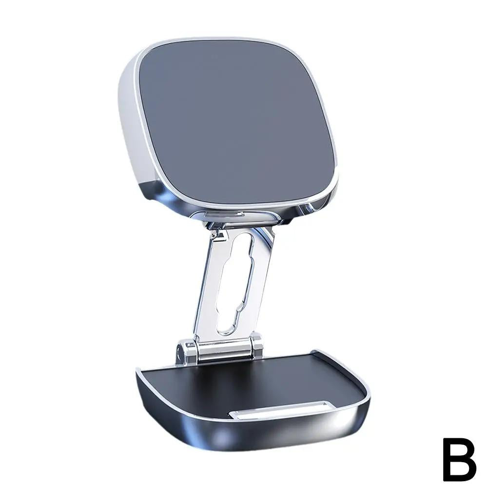 Alloy Car Magnetic Mobile Phone Stand Paste 360° Rotating Car Dashboard Navigation Stand Car Magnetic Phone Holder