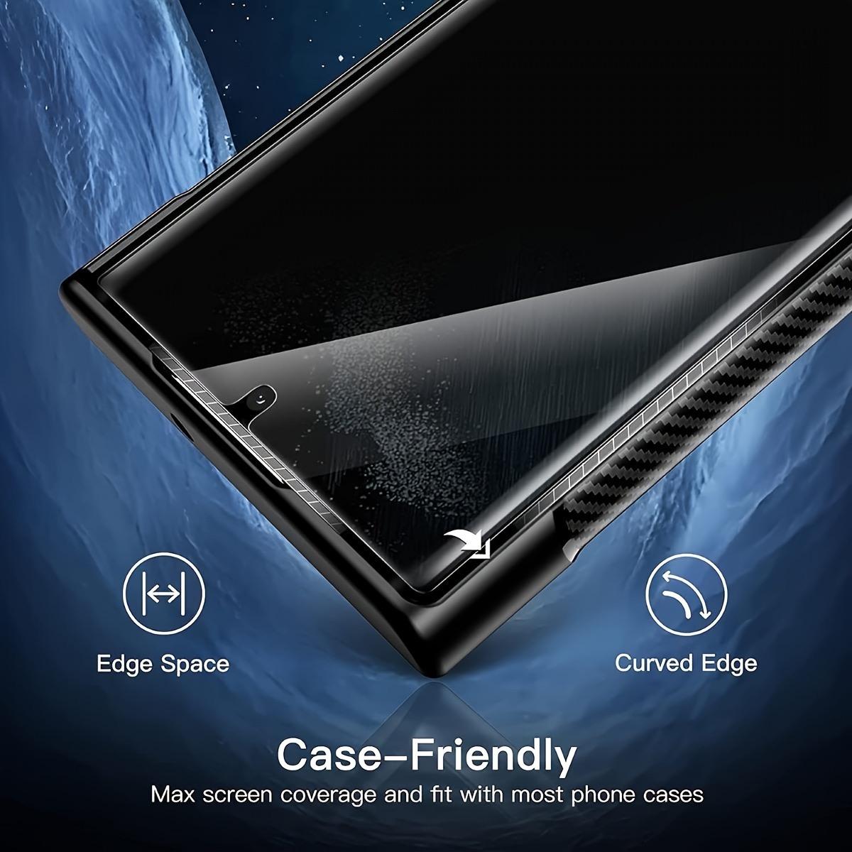 3pcs Anti-Privacy Hydrogel Film For Samsung Galaxy S24 S23 S22 Ultra 23 FE Plus Full Coverage Hydrogel Film Soft Screen Protector, Anti-Scratch And Anti-Fingerprint (Non-Tempered Glass)