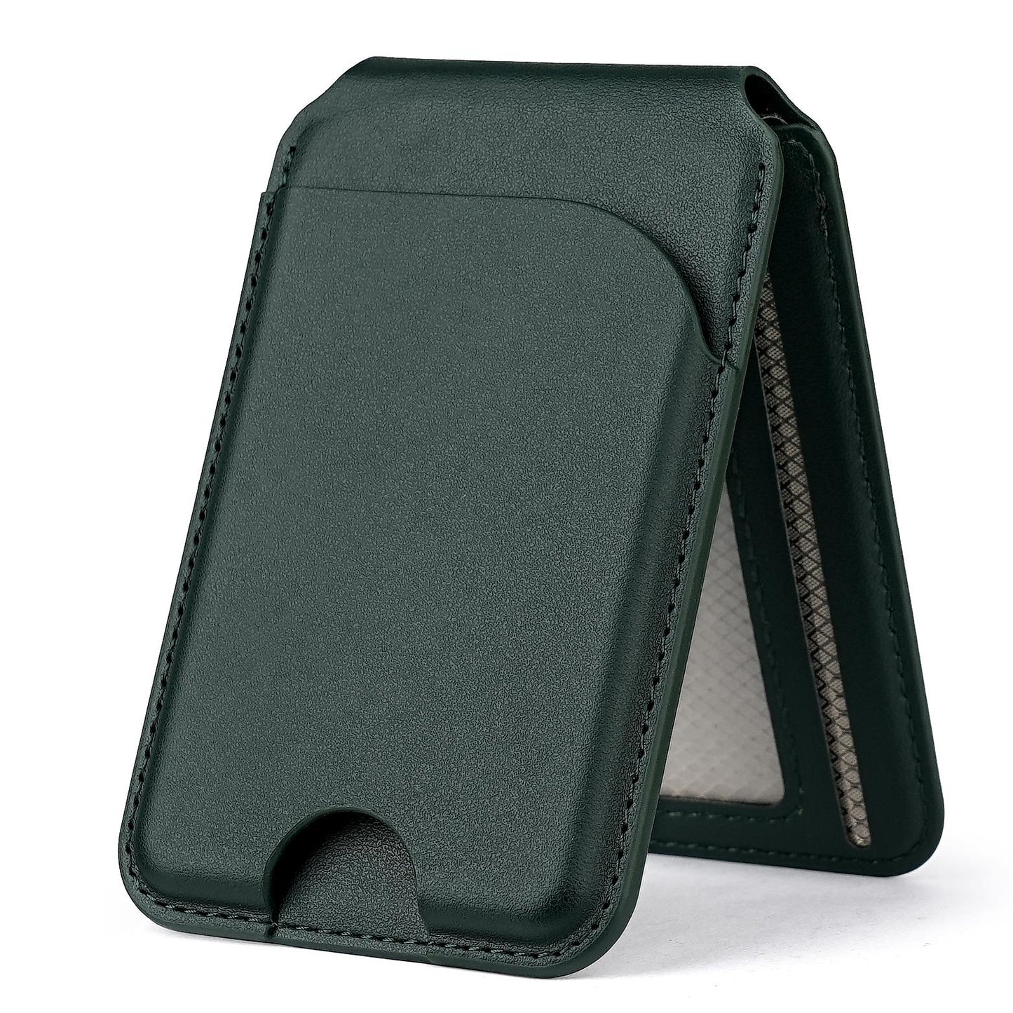 Leather Flip Wallet Card Kickstand Holder for Magsafe Magnetic Holder For Magsafe For iPhone 16 15 12 13 14 For Samsung S24 S23 Universal Phone Accessorries